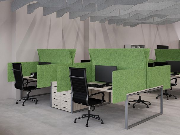 AcustiX Кабина настольная на стол L600 VE.KB4-118.6 Зимний Лес 1180*1000*1100 - Вид 2