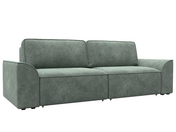 Диван прямой Лига-048 НПБ Велюр зеленый - Вид 1