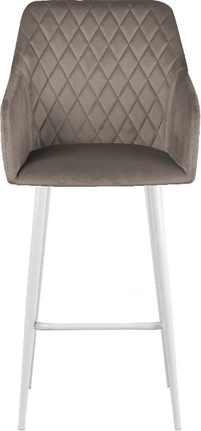 Барное поворотное кресло Барли К, Confetti mocco/белый - Вид 3