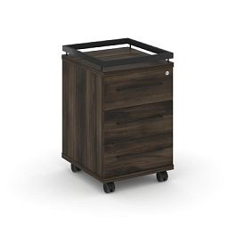 Rift Тумба мобильная усиленная + рамка RF.TM-003 Дуб Мали/Металл Черный 416*460*665 - Фото предпросмотра