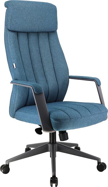 Премиум кресло Everprof Shanghai (Шанхай) Ткань Синий - Вид 1
