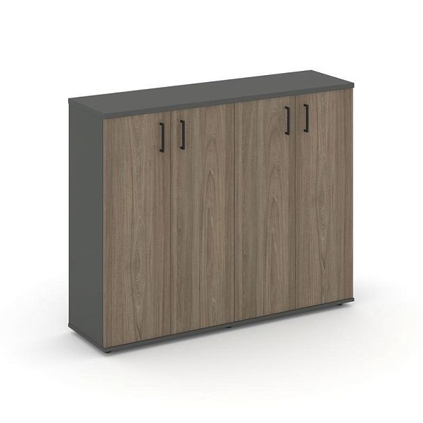 Стайл Проджект Тумба опорная/приставная SN.TOP-163 Антрацит/Вяз Благородный/Черный Ручки 1632*400*11 - Вид 1