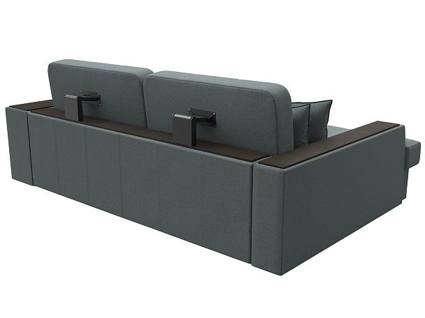 Диван угловой Брюссель левый угол Рогожка серый - Вид 6