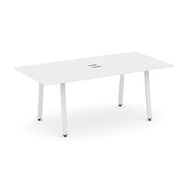 Style Project Direct Direct Стол переговорный SN-6A.SPRG-198 Белый/Металл Белый 1980*980*750 - Фото предпросмотра