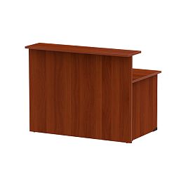 Стойка ресепшн прямая СР-140/80 орех итальянский - Фото предпросмотра