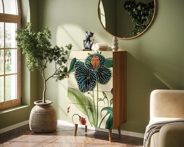 Комод высокий Berber арт BB10/Print_55 - Вид 3