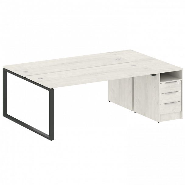 Рабочая станция "Metal System" БО.РС-СТП-2.5 дуб наварра/антрацит - Вид 1