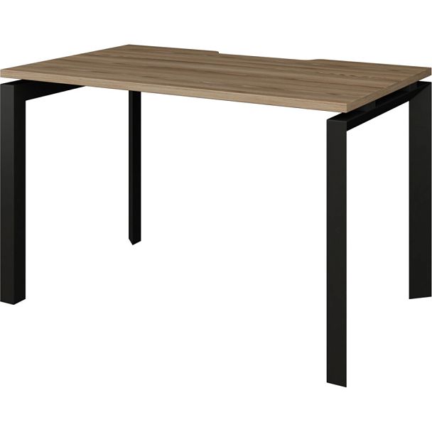 Стол на металлокаркасе НТМП.П-120 Дуб сафари/Антрацит 1200x730x750 Аргентум-МП - Вид 1