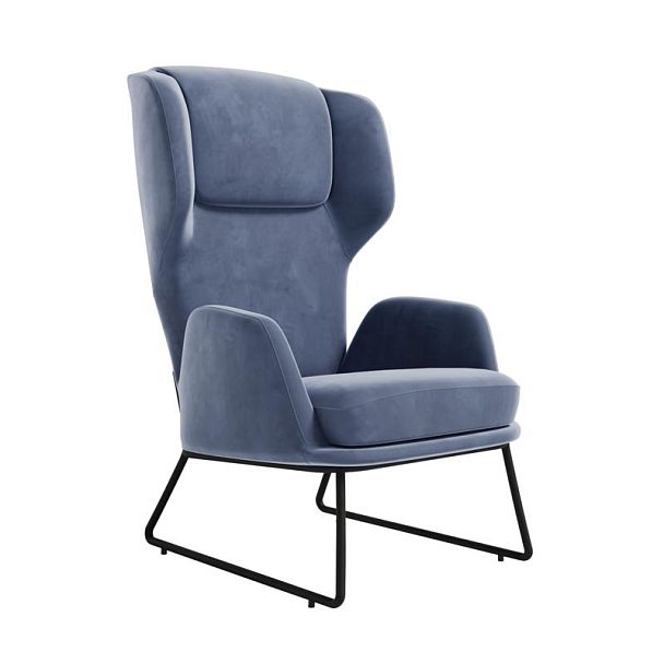 Кресло Pronto PRNT-01 Velutto 48/Металл Черный 680*760*1090 - Вид 1