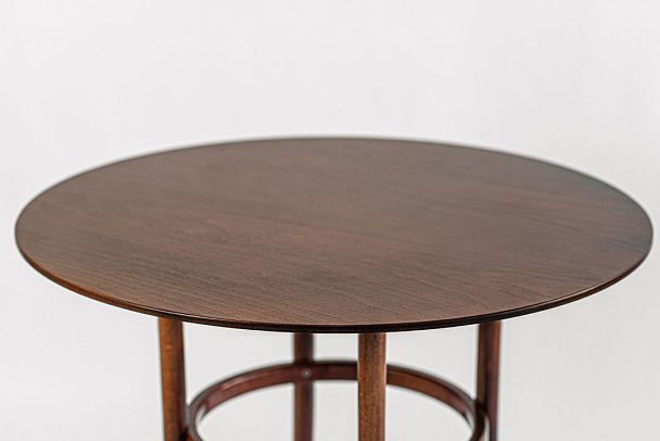 Венский стол Сатурн круглый, светлый орех - Вид 2