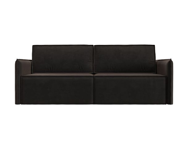 Диван прямой Либерти (полностью велюр коричневый) - Вид 2