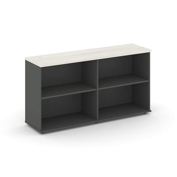 Стайл Проджект Тумба опорная/приставная SN.TOP-122 Антрацит/Дуб Наварра 1432*400*750 - Вид 1