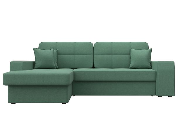 Диван угловой Брюссель левый угол Рогожка зеленый - Вид 2