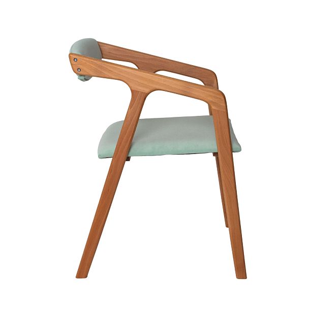 Полукресло Fendi, велюр Teddy 337, бук под лак - Вид 6