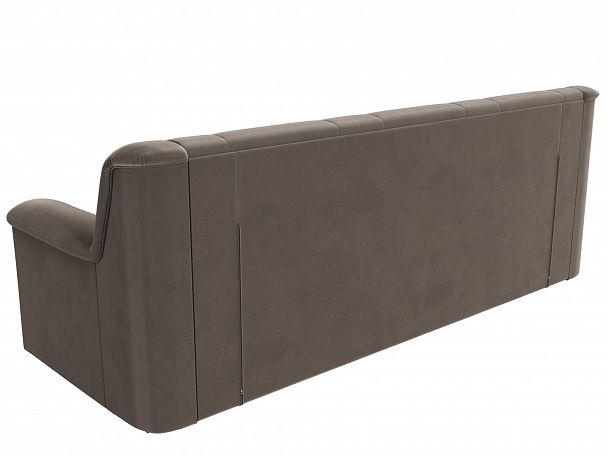 Прямой диван Карелия (полностью велюр коричневый) - Вид 7