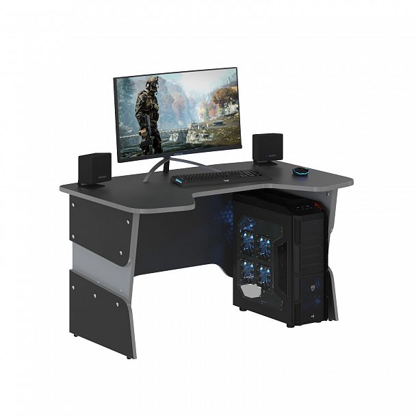 Стол "Skilll" STG 1385 антрацит/металлик - Вид 2