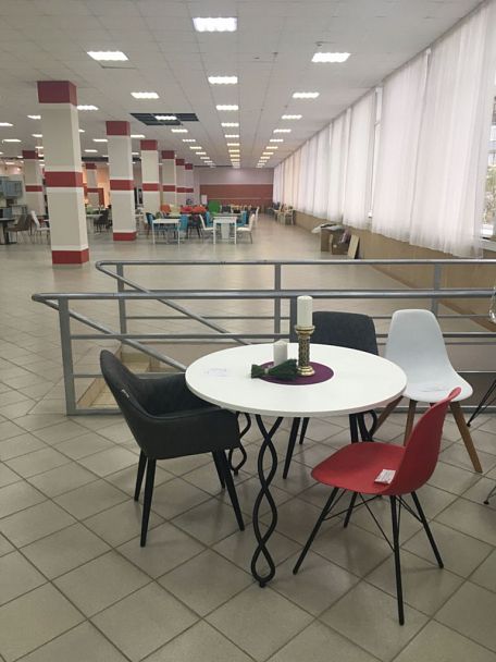 Основание для стола Sheffilton SHT-TU17 металлическое черный муар - Вид 3