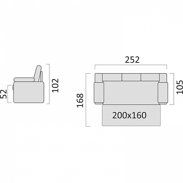 Диван "Римини 3Р" - Вид 8