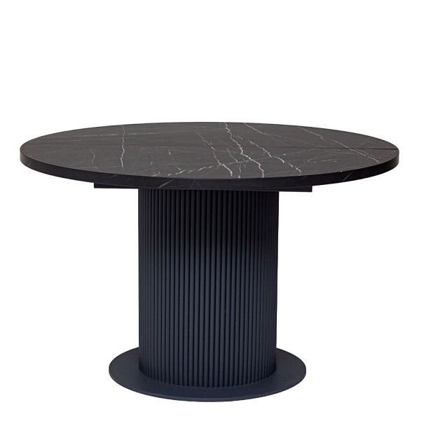 Стол раздвижной Оптима , HPL, матовый черный - Вид 1