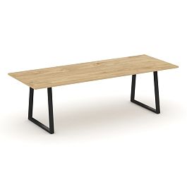 Style Project Direct Direct Стол переговорный SN-6T1.SPRG-258.3 Тиквуд Светлый/Металл Черный 2580*980*750 - Фото предпросмотра