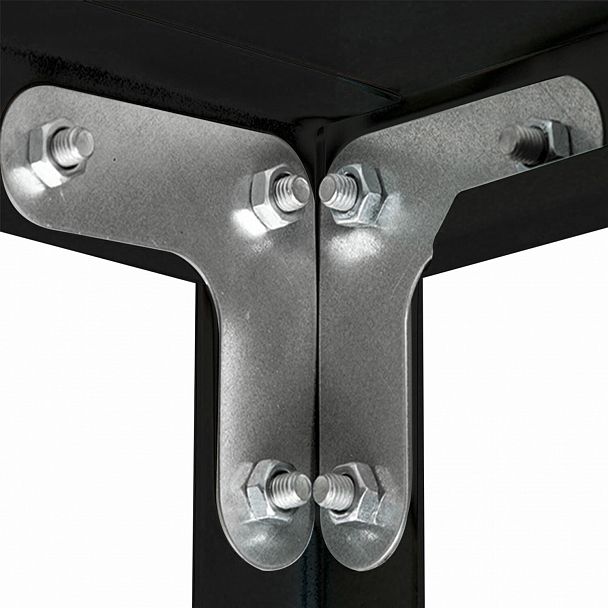 Стеллаж металлический BRABIX "ГРАФИТ MS KD-180/30/70-5", лофт, 1800х700х300 мм, 5 полок, 291267, S240BR123593 - Вид 9