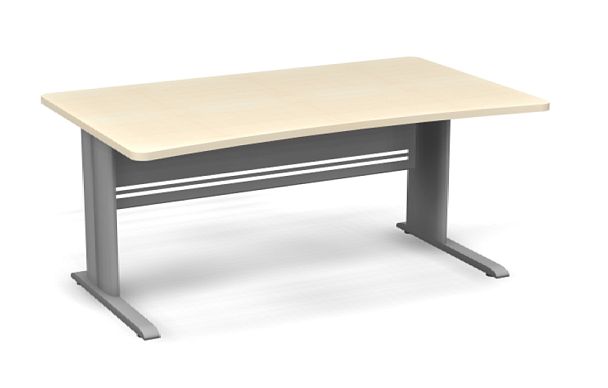 Стол на металлокаркасе 1600 Берлин Береза Майнау/Серый СПМ 160.85 - Вид 1