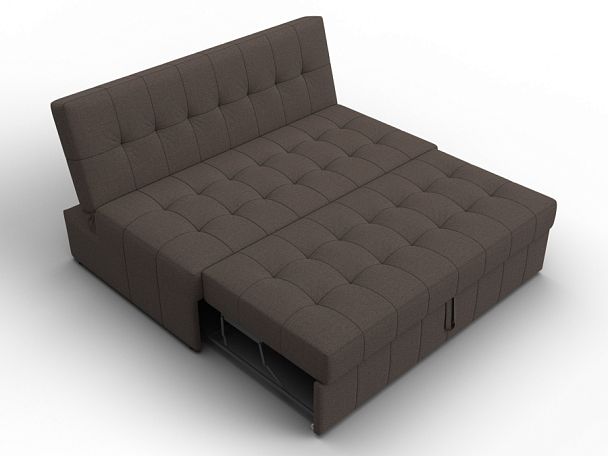 Диван прямой Лига-107 (140) Рогожка коричневый - Вид 7