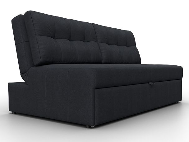 Диван прямой Лига-107 (160) Замша серый - Вид 3