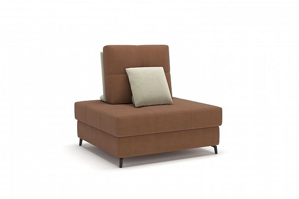 Reef кресло с ящиком замша рыжий - Вид 2