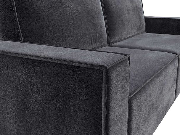 Диван прямой Куба Велюр серый - Вид 4