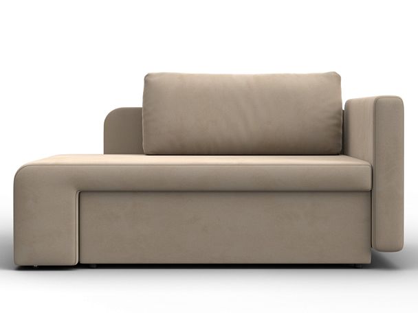 Кушетка Лига-097 Велюр бежевый - Вид 2