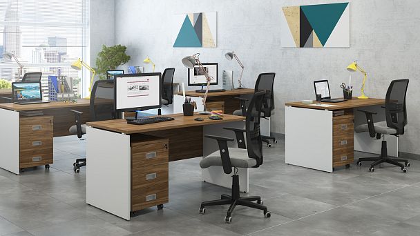 Стол письменный Tess Wood 140x80x75 орех - Вид 2