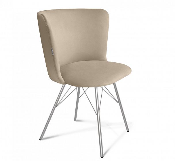 Стул Sheffilton SHT-ST36/S37 ванильный крем/хром лак - Вид 2