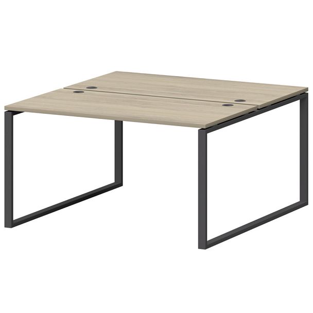 Бенч двойной на металлокаркасе СМС2-О-18К.149.Пр25 Кронберг/Антрацит 1800x1496x750 Смарт - Вид 1