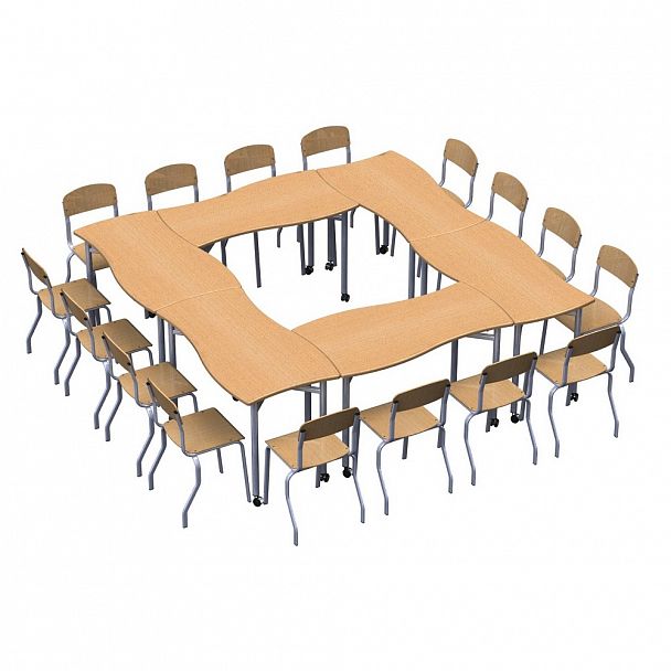 Стол ученический трансформер "Пазл" (3-7 гр.) - Вид 4