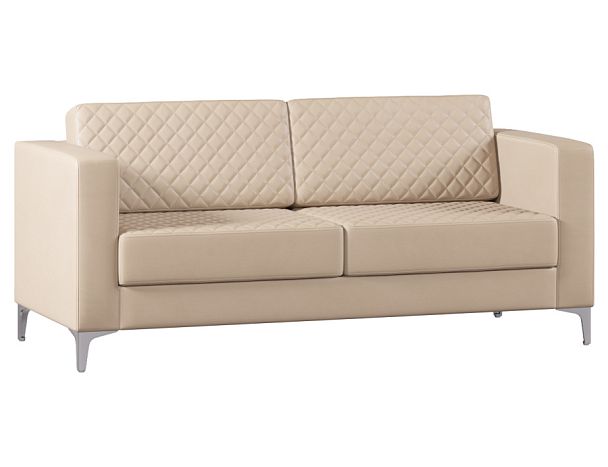 Диван Everprof Aston трехместный Экокожа Бежевый - Вид 1