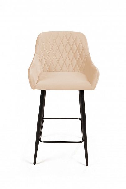 Стул полубарный Robert, бархат бежевый 5 - Вид 2