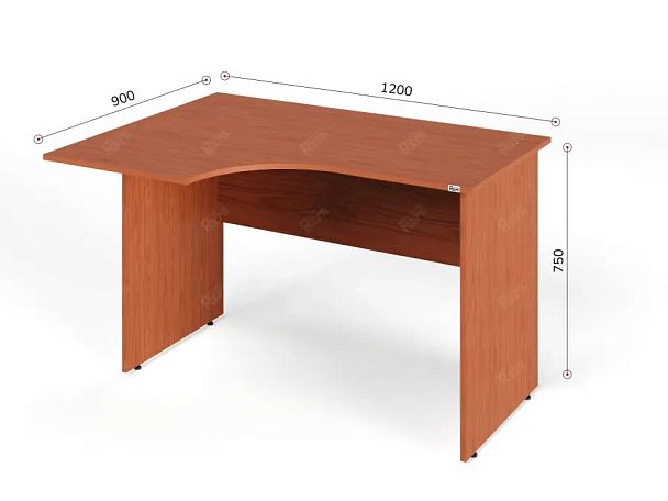 ЛАЙТ / LIGHT RLG004-12x9L Угловой стол 120x90x75 Орех Итальянский - Вид 5