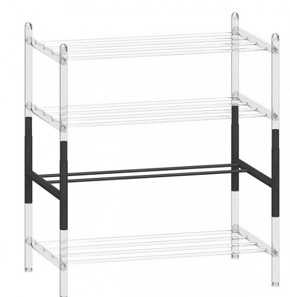 Модуль для женских сапог  (Архель-1.3) 214х625х438 черный "Шкафы-купе с тремя дверями" ТК-002561000853 черный - Вид 1