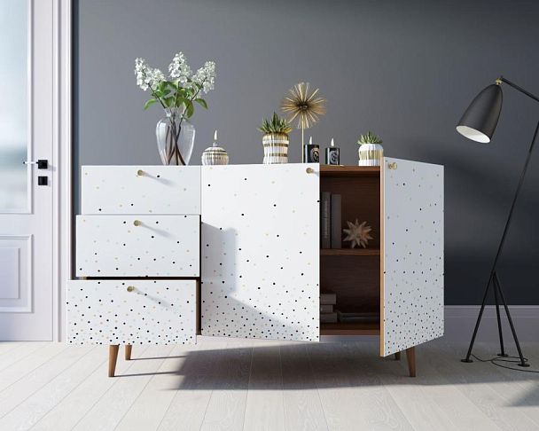 Комод Berber с двумя дверками и ящиками принт 15 арт BB17/Print_15 - Вид 2