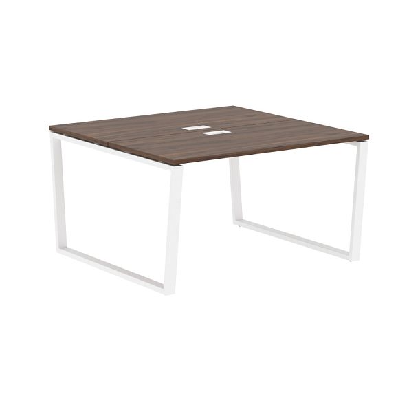 Стол 2-х местный EVWST 1313 Дуб Денвер тёмный/Белый 1360х1346х750 EDIS - Вид 1