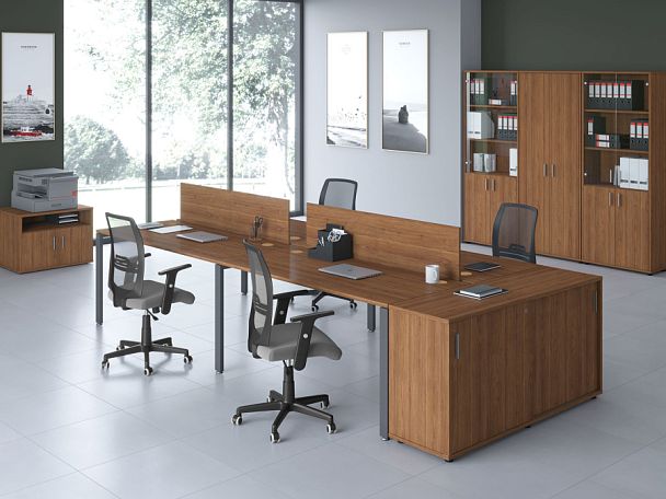 Удлинитель бенч-системы Trend Metal 140x147x75 белый - Вид 11