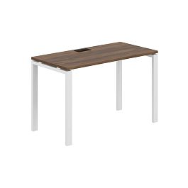 Стол 1200х600х750 / профиль: 60х30 белый; столешница: дуб модена Сигма / Sigma - Фото предпросмотра