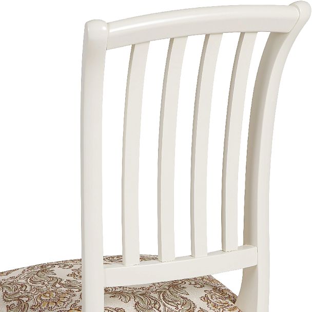 Комплект деревянных стульев с мягким сиденьем Бэль Слоновая кость/Бежевый жаккард, 4 шт. - Вид 10