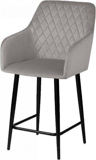 Комплект полубарных поворотных кресел Барли К, Confetti silver/черный, 2 шт. - Вид 2