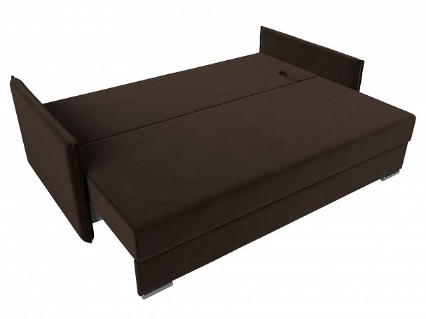 Диван угловой Сайгон (полностью микровельвет коричневый) - Вид 8