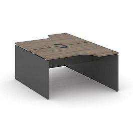 Стайл Проджект Рабочая станция эргоном. SN-D.DRPA-012 Вяз Благородный/Антрацит NEW/Черная Заглушка 1 - Фото предпросмотра