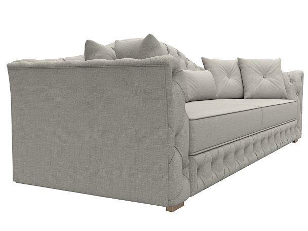 Диван прямой Артис Рогожка бежевый - Вид 3