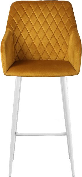 Барное поворотное кресло Барли К, Confetti chai tea/белый - Вид 3