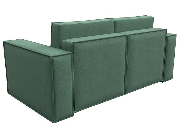 Диван прямой Куба мини Рогожка зеленый - Вид 6